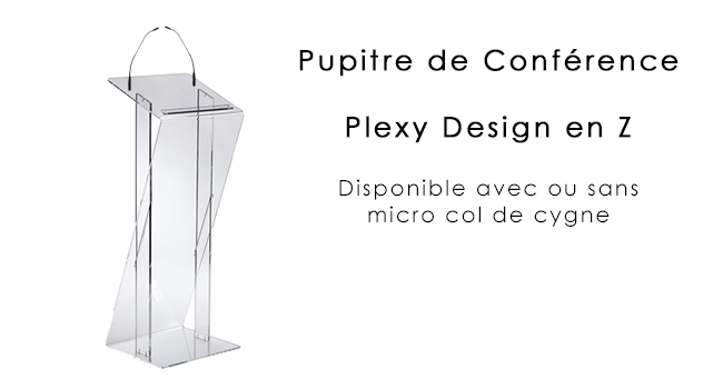 Pupitre conférence  plexy Design Z